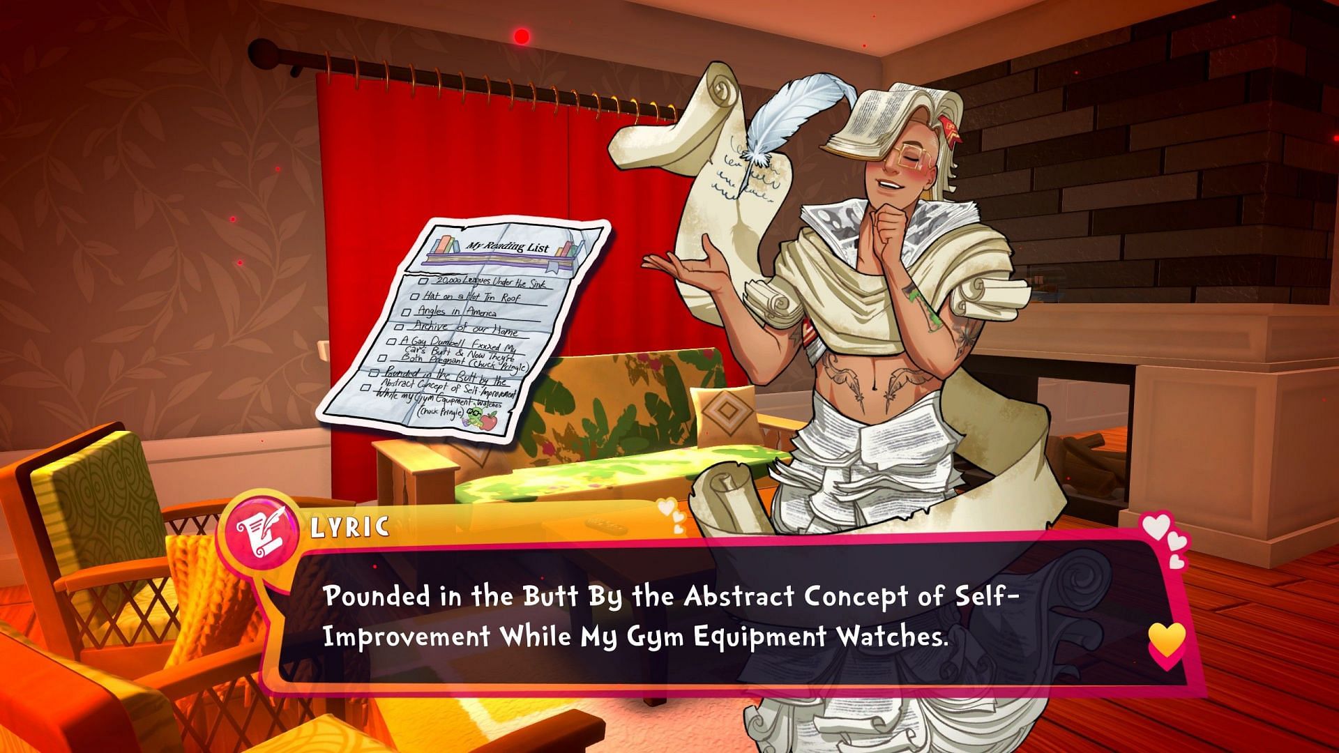 Lyric sure has a way with words (Image via Team17)